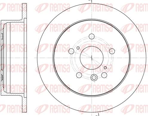 Remsa 61158.00 - Спирачен диск vvparts.bg