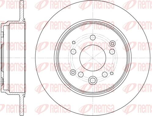 Remsa 61157.00 - Спирачен диск vvparts.bg