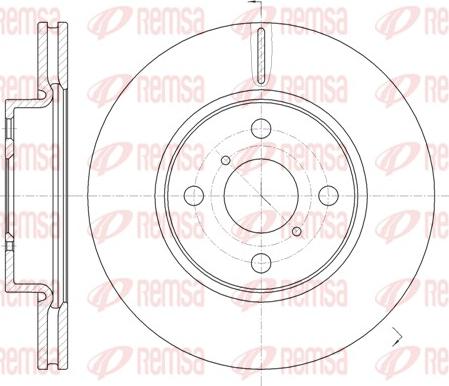 Remsa 61169.10 - Спирачен диск vvparts.bg