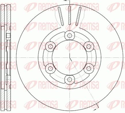 Remsa 61164.10 - Спирачен диск vvparts.bg