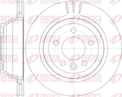 Remsa 61160.10 - Спирачен диск vvparts.bg