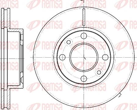 Remsa 61162.10 - Спирачен диск vvparts.bg