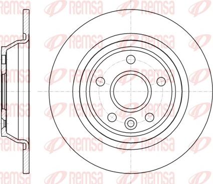 Remsa 61167.00 - Спирачен диск vvparts.bg