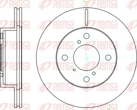 Remsa 61104.10 - Спирачен диск vvparts.bg