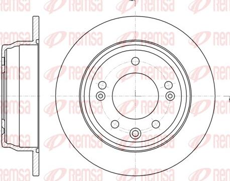 Remsa 61105.00 - Спирачен диск vvparts.bg