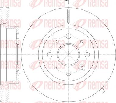 Remsa 61103.10 - Спирачен диск vvparts.bg