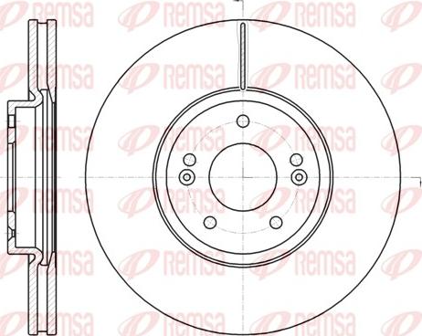 Remsa 61102.10 - Спирачен диск vvparts.bg