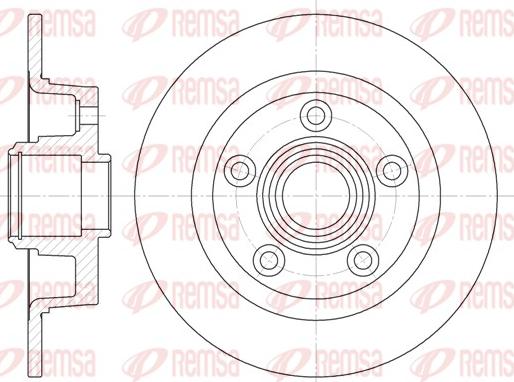 Remsa 61114.00 - Спирачен диск vvparts.bg