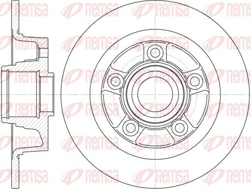 Remsa 61115.00 - Спирачен диск vvparts.bg