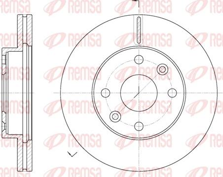 Remsa 61116.10 - Спирачен диск vvparts.bg