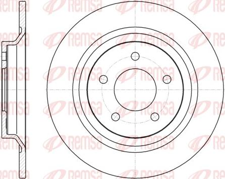 Remsa 61113.00 - Спирачен диск vvparts.bg