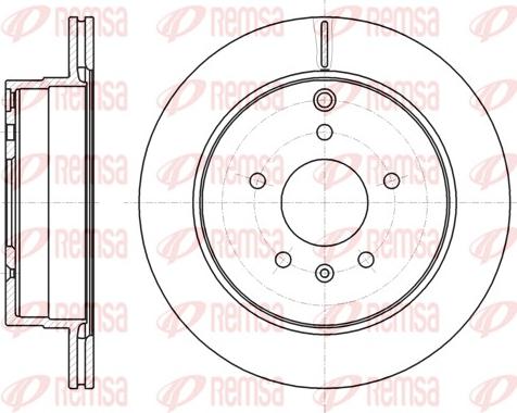 Remsa 61182.10 - Спирачен диск vvparts.bg