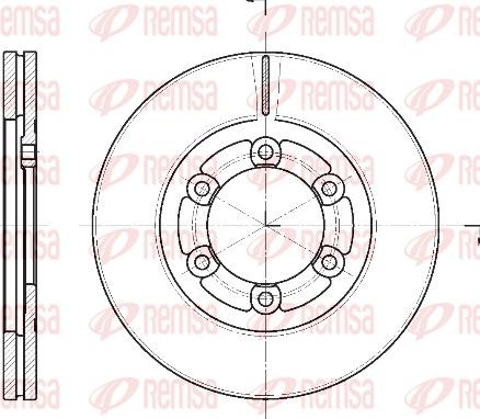 Remsa 61139.10 - Спирачен диск vvparts.bg