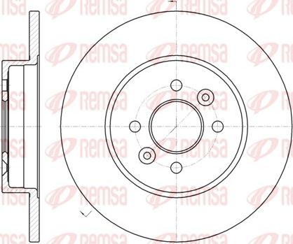 Remsa 61176.00 - Спирачен диск vvparts.bg