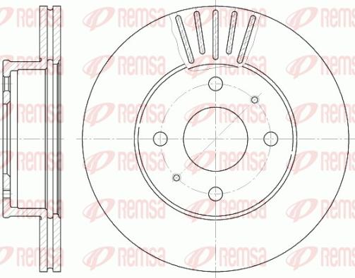 Remsa 61178.10 - Спирачен диск vvparts.bg