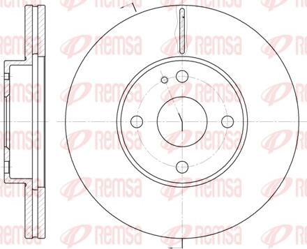 Remsa 6184.10 - Спирачен диск vvparts.bg