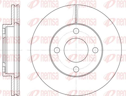 Remsa 6185.10 - Спирачен диск vvparts.bg