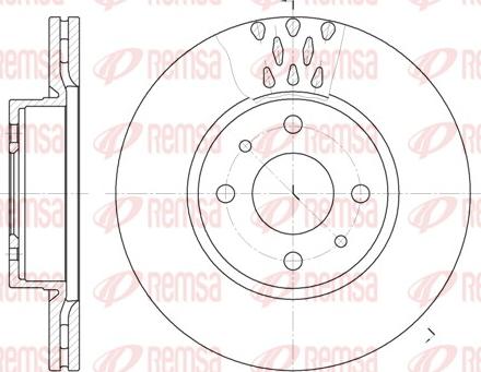 Remsa 6186.10 - Спирачен диск vvparts.bg