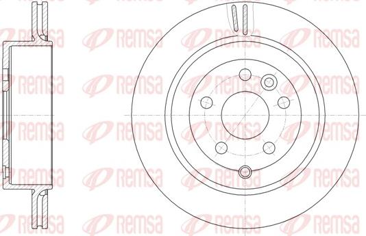 Remsa 61868.10 - Спирачен диск vvparts.bg