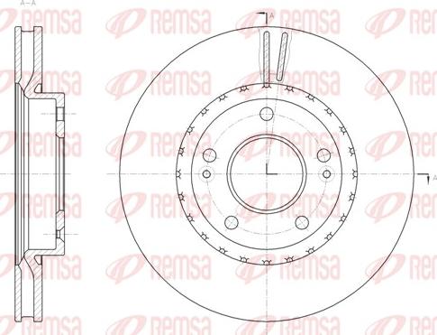 Remsa 61801.10 - Спирачен диск vvparts.bg