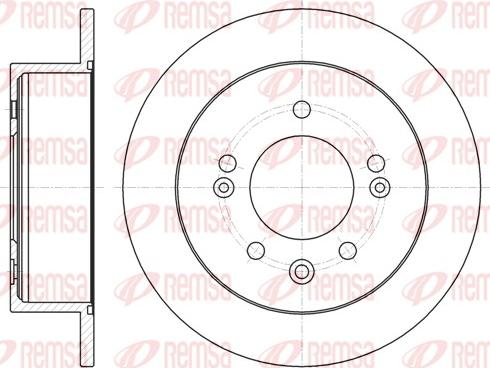 Remsa 61802.00 - Спирачен диск vvparts.bg