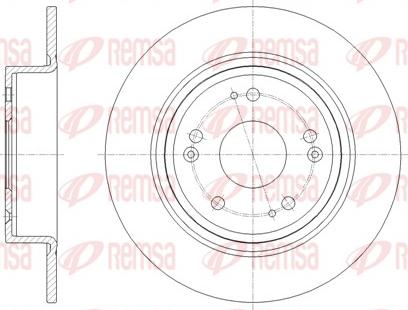 Remsa 61811.00 - Спирачен диск vvparts.bg