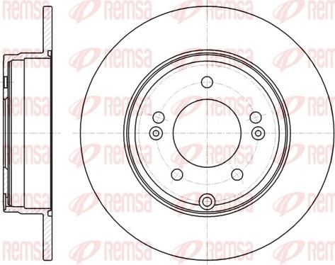 Remsa 61884.00 - Спирачен диск vvparts.bg