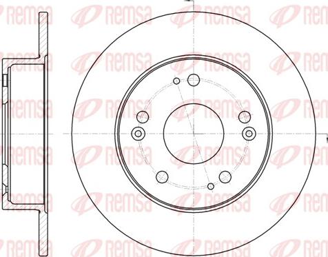 Remsa 61831.00 - Спирачен диск vvparts.bg