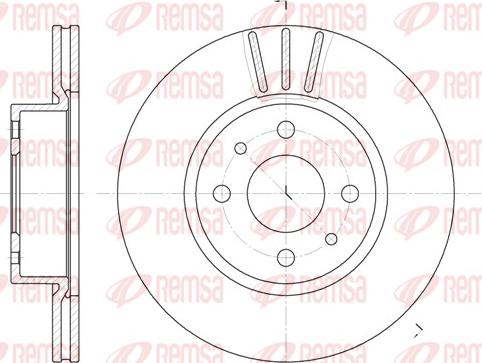 Remsa 6183.10 - Спирачен диск vvparts.bg