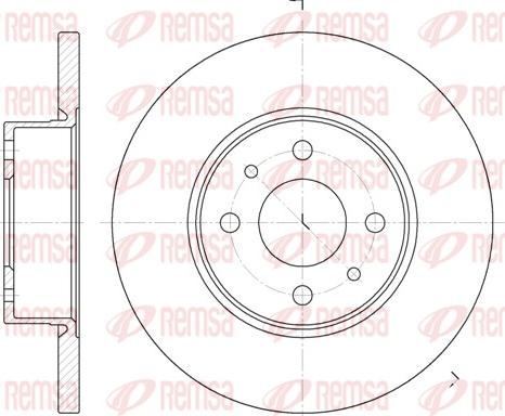 Remsa 6182.00 - Спирачен диск vvparts.bg