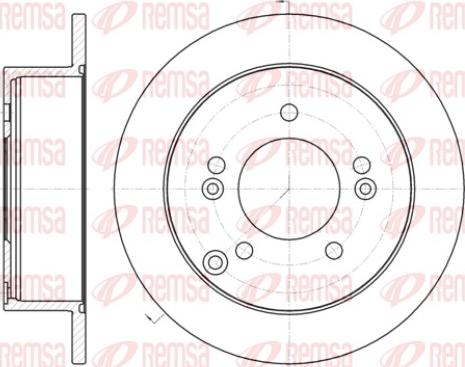 Remsa 61399.00 - Спирачен диск vvparts.bg