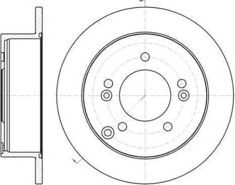 Mobis 58411-0A000 - Спирачен диск vvparts.bg