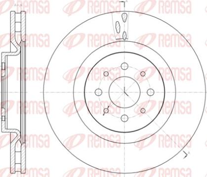 Remsa 61391.10 - Спирачен диск vvparts.bg