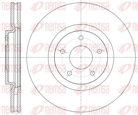 Remsa 61349.10 - Спирачен диск vvparts.bg