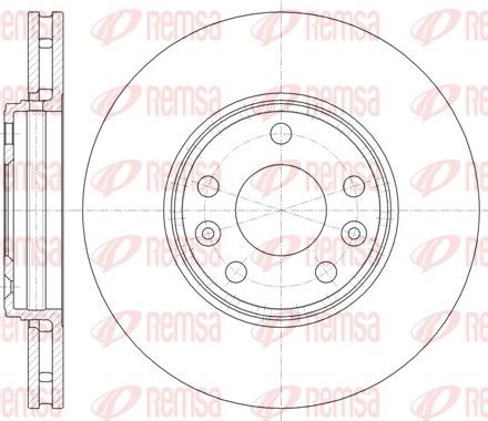 Remsa 61344.10 - Спирачен диск vvparts.bg