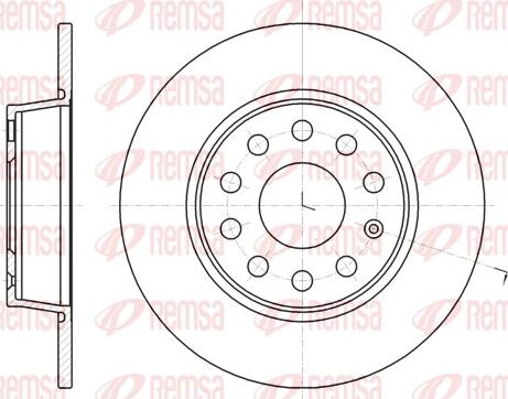 Remsa 61340.00 - Спирачен диск vvparts.bg