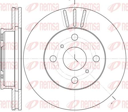 Remsa 6134.10 - Спирачен диск vvparts.bg