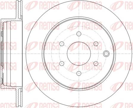 Remsa 61354.10 - Спирачен диск vvparts.bg