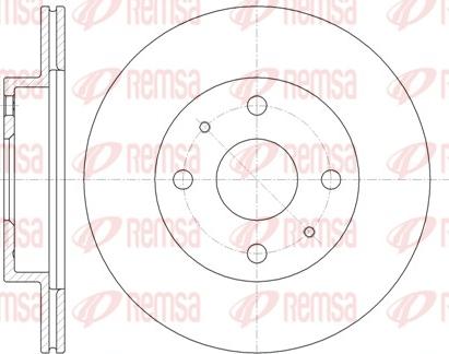 Remsa 61355.10 - Спирачен диск vvparts.bg