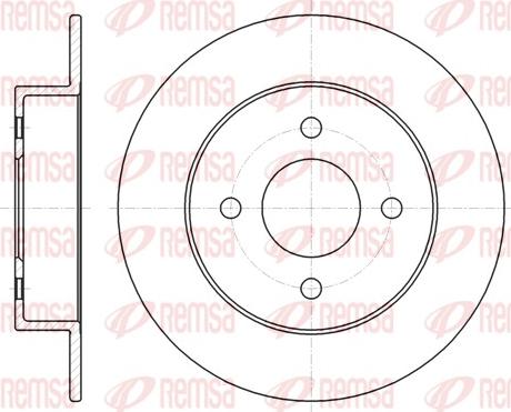 Remsa 61353.00 - Спирачен диск vvparts.bg