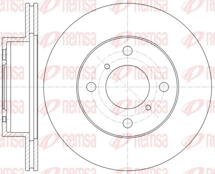 Remsa 61353.10 - Спирачен диск vvparts.bg