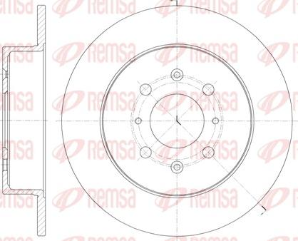 Remsa 61352.00 - Спирачен диск vvparts.bg