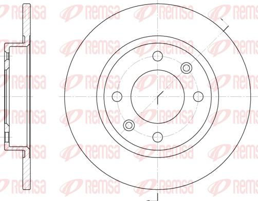 Remsa 6136.00 - Спирачен диск vvparts.bg