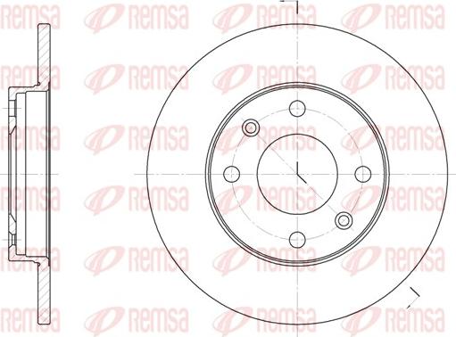 Remsa 6130.00 - Спирачен диск vvparts.bg