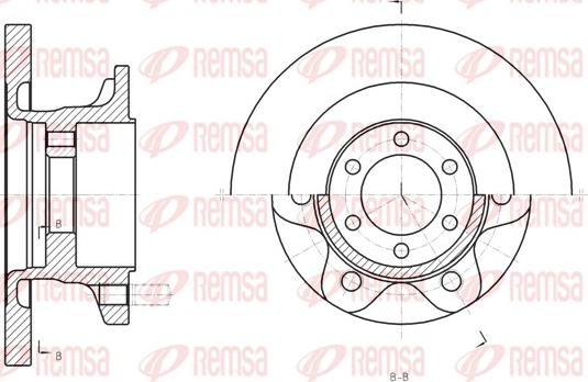 Remsa 61308.00 - Спирачен диск vvparts.bg