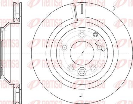 Remsa 61302.10 - Спирачен диск vvparts.bg