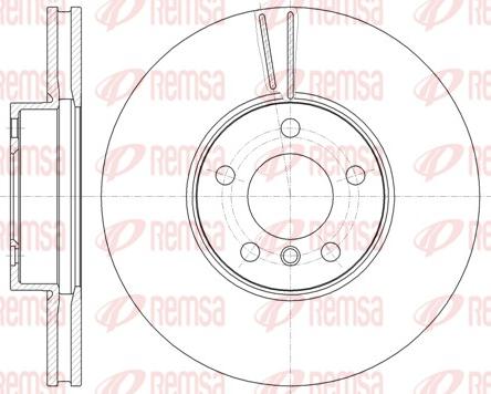 Remsa 61307.10 - Спирачен диск vvparts.bg