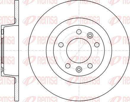 Remsa 61312.00 - Спирачен диск vvparts.bg