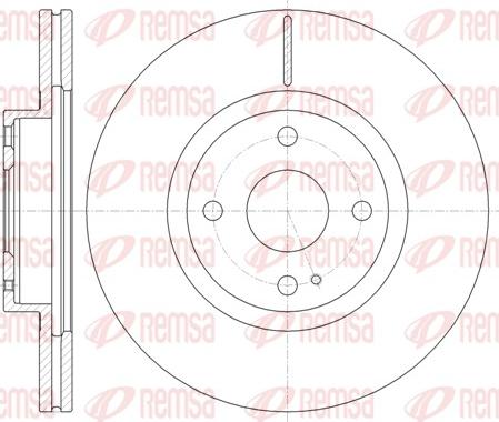 Remsa 61380.10 - Спирачен диск vvparts.bg