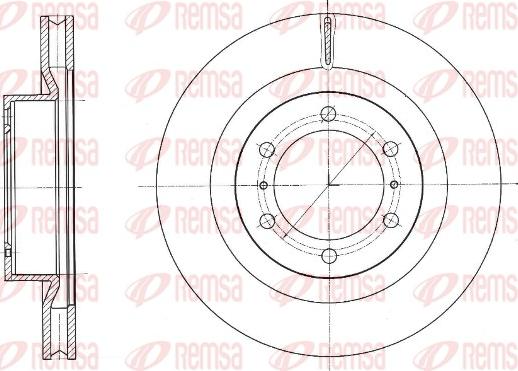 Remsa 61331.10 - Спирачен диск vvparts.bg